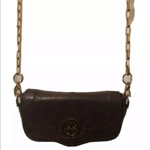Tory Burch Leather Classic Crossover Mini Bag